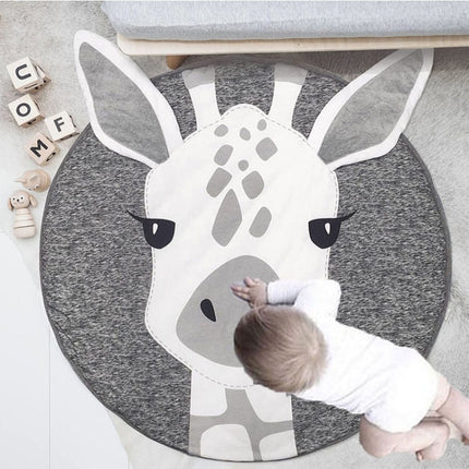 Baby Infant Play Mats Kids Crawling Carpet Floor Rug Baby Bedding Rabbit Blanket Cotton Game Pad Children Room Decor(Giraffe)-garmade.com