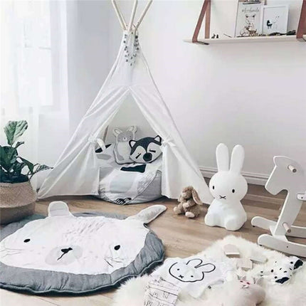 Baby Infant Play Mats Kids Crawling Carpet Floor Rug Baby Bedding Rabbit Blanket Cotton Game Pad Children Room Decor(Bear)-garmade.com