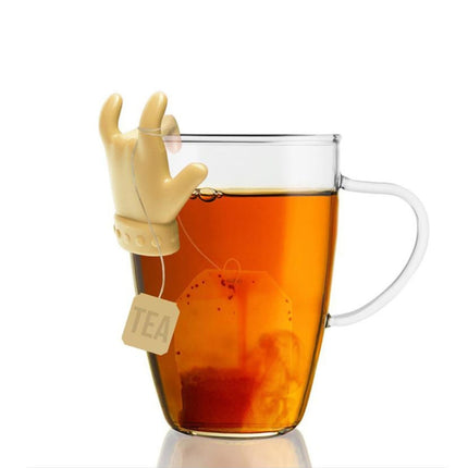 2 PCS Little Finger Shape Tea Heroes Teaspoon Holder ，Random Color Delivery-garmade.com