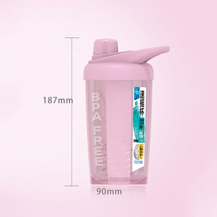 TC-1801 Milkshake Cup Plastic Fitness Sports Water Cup Shaking Cup, Colour: Blue-garmade.com