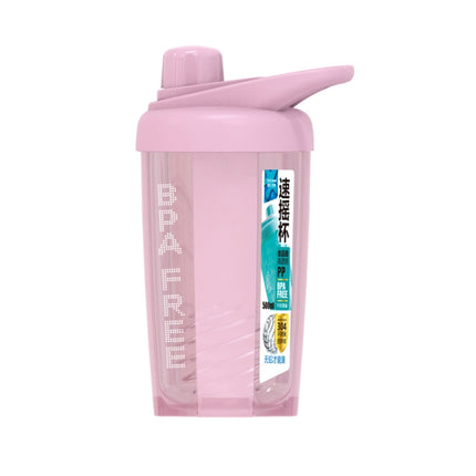 TC-1801 Milkshake Cup Plastic Fitness Sports Water Cup Shaking Cup, Colour: Pink-garmade.com