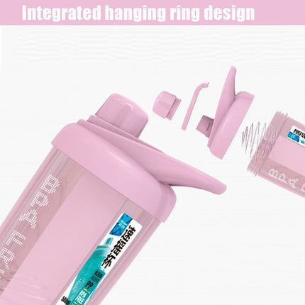TC-1801 Milkshake Cup Plastic Fitness Sports Water Cup Shaking Cup, Colour: Pink-garmade.com