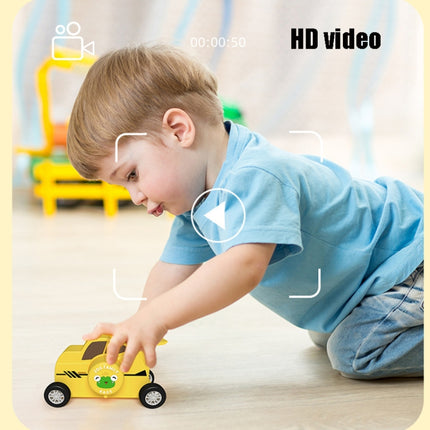 C4 Children WiFi Racing Style Touch Screen Dual-Lens Digital Camera with 32GB TF Memory(Yellow)-garmade.com