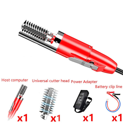 Electric Fish Scale Scraper Household Use Scraping Tool, CN Plug(Red)-garmade.com