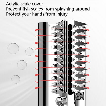 Electric Fish Scale Scraper Household Use Scraping Tool, CN Plug(Black)-garmade.com