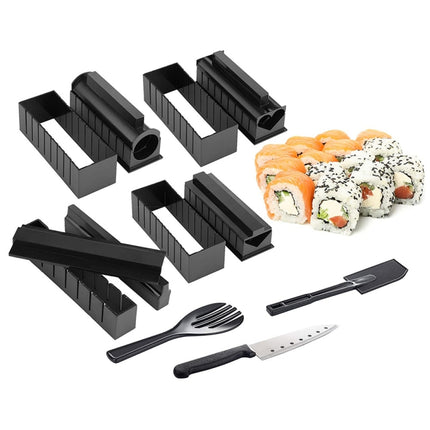 11 in 1 Sushi Mold With Sushi Knife Rice Ball Mold DIY Home Creative Sushi Roll Set-garmade.com