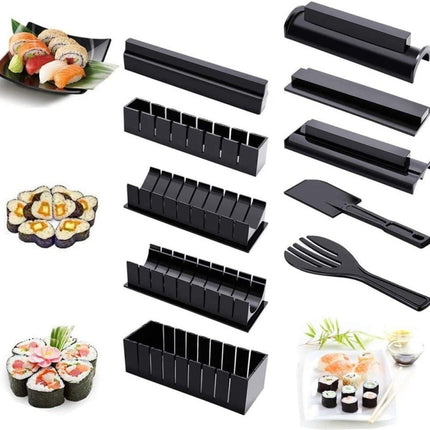 11 in 1 Sushi Mold With Sushi Knife Rice Ball Mold DIY Home Creative Sushi Roll Set-garmade.com