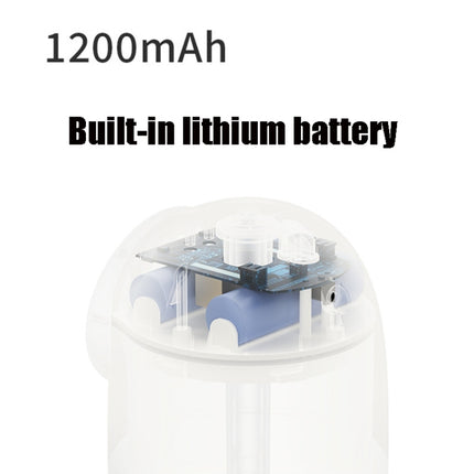 M08 Battery Type Cartoon Space Capsule Car Portable Cute Pet Desktop Humidifier(White)-garmade.com