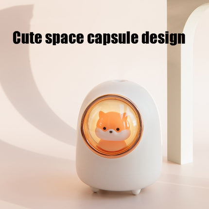 M08 Battery Type Cartoon Space Capsule Car Portable Cute Pet Desktop Humidifier(Pink)-garmade.com