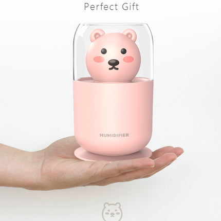 Y06 Cute Pet USB Air Humidifier Home Car Small Hydrating Aroma Diffuser(Pink)-garmade.com