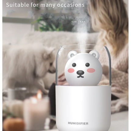 Y06 Cute Pet USB Air Humidifier Home Car Small Hydrating Aroma Diffuser(Pink)-garmade.com