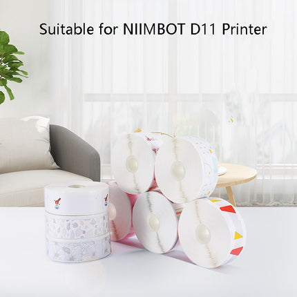 Thermal Label Paper Commodity Price Label Household Label Sticker for NIIMBOT D11(Cute Rabbit)-garmade.com
