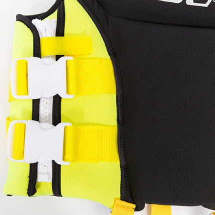 HiSEA L002 Foam Buoyancy Vests Flood Protection Drifting Fishing Surfing Life Jackets for Children, Size: S(Black Yellow)-garmade.com