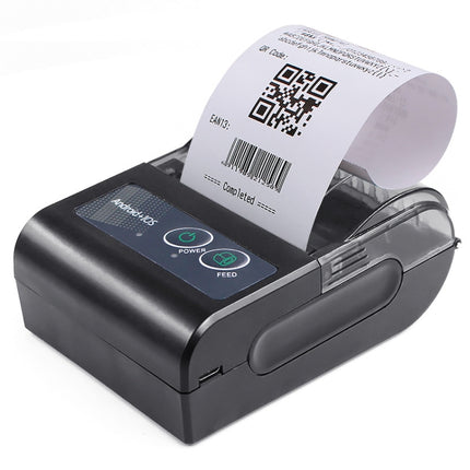 58HB6 Portable Bluetooth Thermal Printer Label Takeaway Receipt Machine, Supports Multi-Language & Symbol/Picture Printing, Model: EU Plug (Brazilian Portuguese )-garmade.com