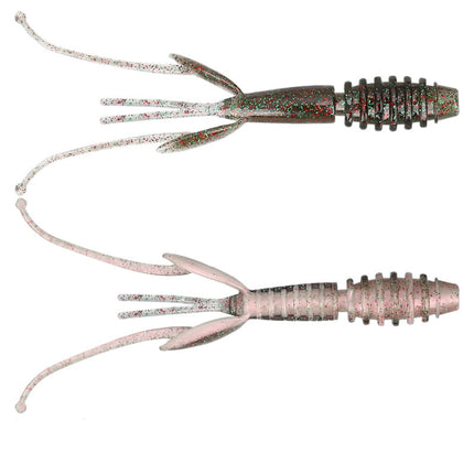 2 Bags Salted Shrimp Type Fishy Lure Soft Bait Soft 88mm/2.2g (12pcs/bag)(SL-2006-A)-garmade.com