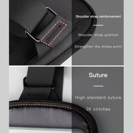 KINGSONS KS3211W Business Casual Chest Bag Water-Repellent Multi-Functional Wear-Resistant Messenger Bag-garmade.com