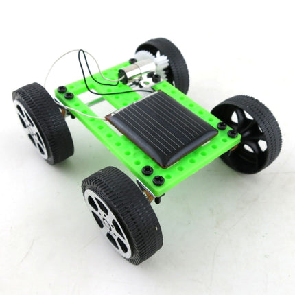 Creative Kids Early Education DIY Solar Energy Car Science Experiment Assembled Toy, Size:3.2x7.5x8cm-garmade.com