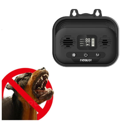 Pet Products Ultrasonic Bark Stopper Dog Trainer Indoor And Outdoor Dog Repeller, Specification: Black Smart Edition-garmade.com