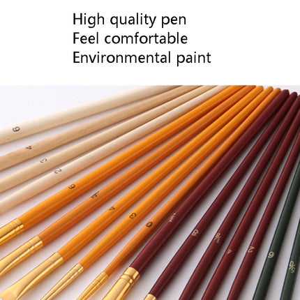 ZHU TING 25 PCS / Set Multifunctional Oil Paint Brush Gouache Watercolor Acrylic Paint Brush Student Painting Supplies-garmade.com