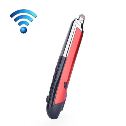 PR-08 1600DPI 6 Keys 2.4G Wireless Electronic Whiteboard Pen Multi-Function Pen Mouse PPT Flip Pen(Red)-garmade.com