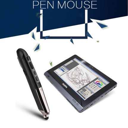 PR-08 1600DPI 6 Keys 2.4G Wireless Electronic Whiteboard Pen Multi-Function Pen Mouse PPT Flip Pen(Black)-garmade.com