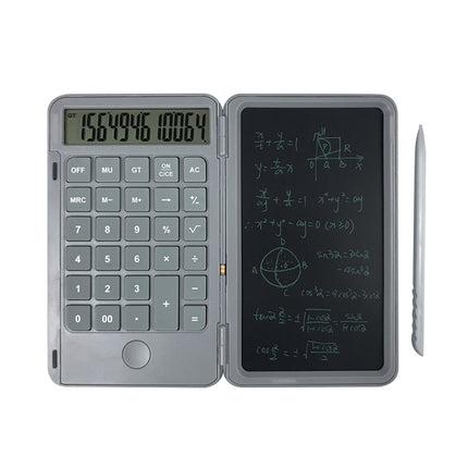 Rechargeable Writing Board Calculator Portable Multi-Function LCD Student Handwriting Board(Gray)-garmade.com
