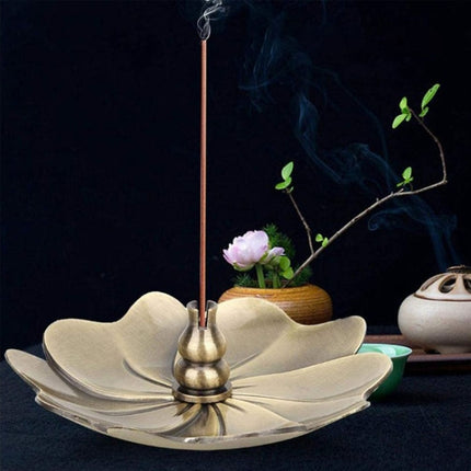 Household Bedroom Alloy sandalwood Furnace Creative Antique Line Incense Burner Incense Holder, Style:Drop Shape(Bronze)-garmade.com