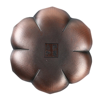 Plum Blossom Carved Incense Plate Incense Stick Suitable for Vertical Incense Burner Incense Holder(Red Copper)-garmade.com