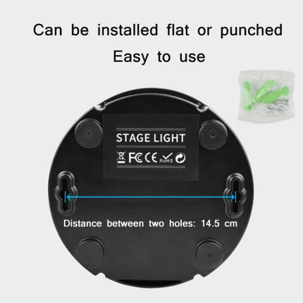 10W Mini Laser Light Magic Ball Projector Light Sound Control Flash Stage Light(US Plug)-garmade.com