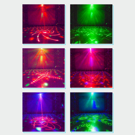 10W Mini Laser Light Magic Ball Projector Light Sound Control Flash Stage Light(AU Plug)-garmade.com