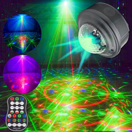 10W Mini Laser Light Magic Ball Projector Light Sound Control Flash Stage Light(US Plug)-garmade.com
