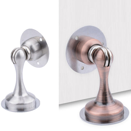Punch-Free Stainless Steel Thickened Strong Magnetic Door Stopper(Brushed Steel)-garmade.com