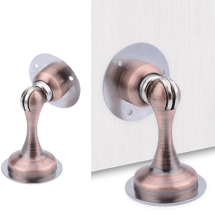 Punch-Free Stainless Steel Thickened Strong Magnetic Door Stopper(Red Bronze)-garmade.com