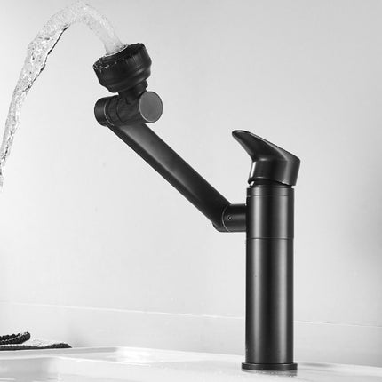 Universal Swivel Faucet Bathroom Hot & Cold Dual-Out Mode Faucet, Specification: Short HT-805065-garmade.com