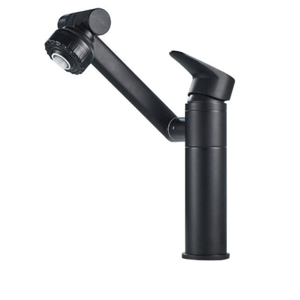 Universal Swivel Faucet Bathroom Hot & Cold Dual-Out Mode Faucet, Specification: Short HT-90560-garmade.com