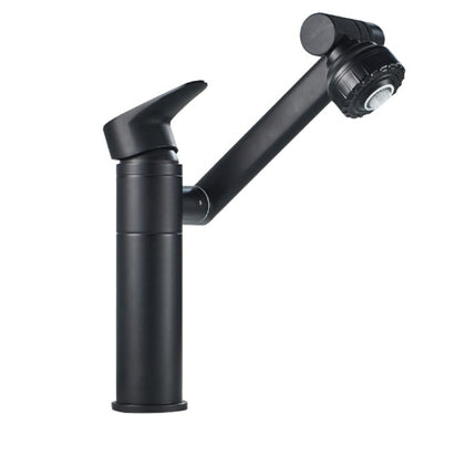 Universal Swivel Faucet Bathroom Hot & Cold Dual-Out Mode Faucet, Specification: Short HT-90560-garmade.com