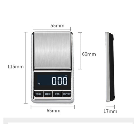 Kitchen Stainless Steel Mini Portable Scale High Precision Jewelry Scale Electronic Scale, Specification: 300g/0.01g-garmade.com