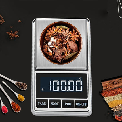 Kitchen Stainless Steel Mini Portable Scale High Precision Jewelry Scale Electronic Scale, Specification: 300g/0.01g-garmade.com