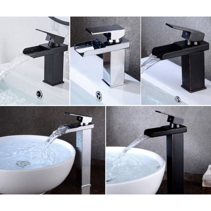 Bathroom Wide Mouth Faucet Square Sink Single Hole Basin Faucet, Specification: HT-81566 Wide-mouth Short Type-garmade.com