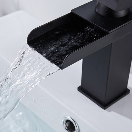 Bathroom Wide Mouth Faucet Square Sink Single Hole Basin Faucet, Specification: HT-Z6010 Short Type-garmade.com