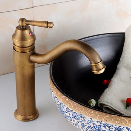 Single Hole Seated Copper Faucet Antique Basin Faucet-garmade.com