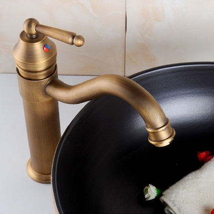 Single Hole Seated Copper Faucet Antique Basin Faucet-garmade.com