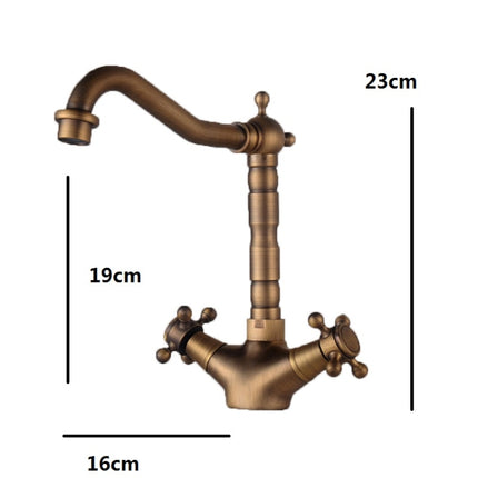 Basin Rotatable Faucet Single Hole Hot And Cold Copper Faucet-garmade.com