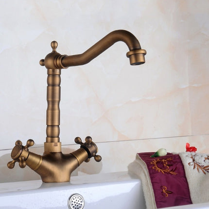 Basin Rotatable Faucet Single Hole Hot And Cold Copper Faucet-garmade.com