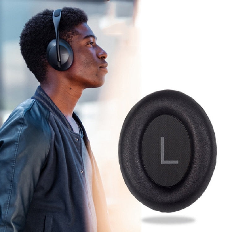 A Pair For BOSE NC700 Headset Earmuffs Headset Sponge Sleeve(Black Earphone Cover + Cushion)-garmade.com