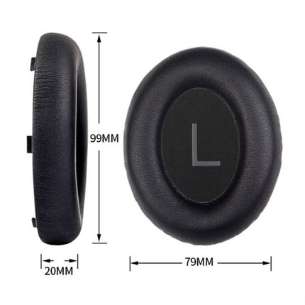 A Pair For BOSE NC700 Headset Earmuffs Headset Sponge Sleeve(Black Earphone Cover + Cushion)-garmade.com
