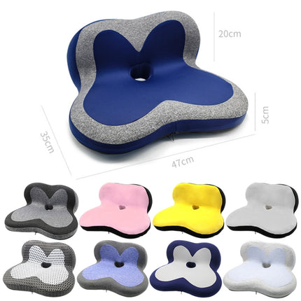 Memory Foam Petal Cushion Office Chair Home Car Seat Cushion, Size: Without Storage Bag(Starry Gray)-garmade.com