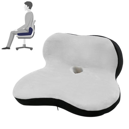 Memory Foam Petal Cushion Office Chair Home Car Seat Cushion, Size: Without Storage Bag(Crystal Velvet Gray Black Stitching)-garmade.com