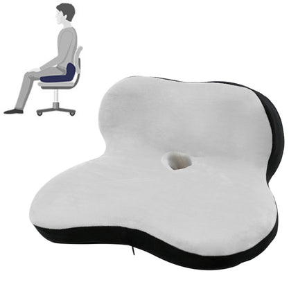 Memory Foam Petal Cushion Office Chair Home Car Seat Cushion, Size: With Storage Bag(Crystal Velvet Gray Black Stitching)-garmade.com