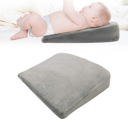 Memory Foam Infant Triangle Slope Cushion Pregnant Women Newborn Nursing Pillow, Colour: Crystal Soft Gray-garmade.com
